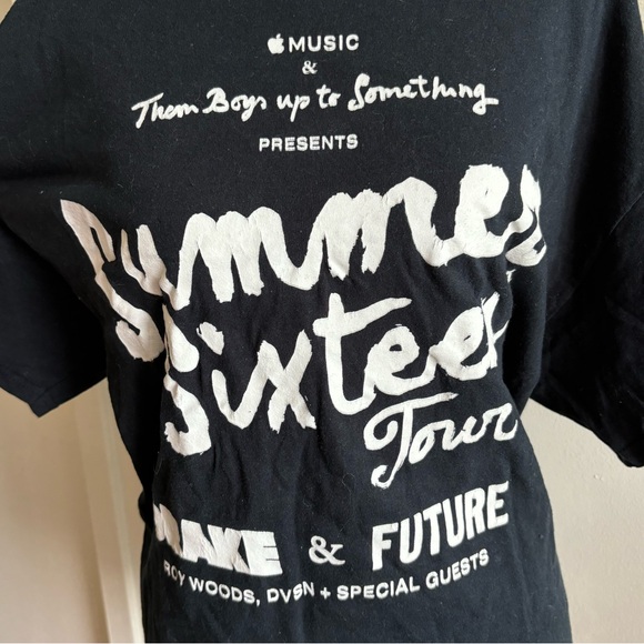 Summer Sixteen drake, future, roy woods, dvsn Tour merch XL local crew t-shirt - Picture 1 of 4